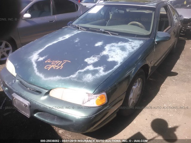 1FALP62W1SH163005 - 1995 FORD THUNDERBIRD LX GREEN photo 2