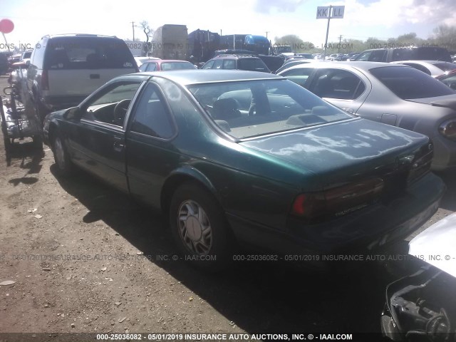 1FALP62W1SH163005 - 1995 FORD THUNDERBIRD LX GREEN photo 3