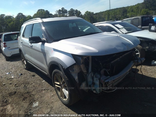 1FM5K7D88GGC53699 - 2016 FORD EXPLORER XLT SILVER photo 1