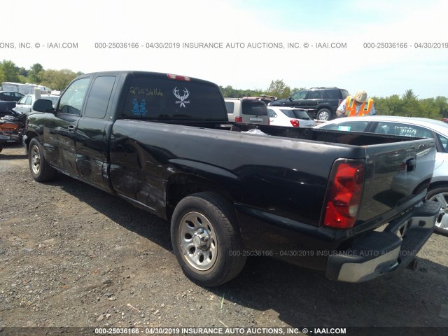 1GCEC19Z86E185236 - 2006 CHEVROLET SILVERADO C1500 BLACK photo 3