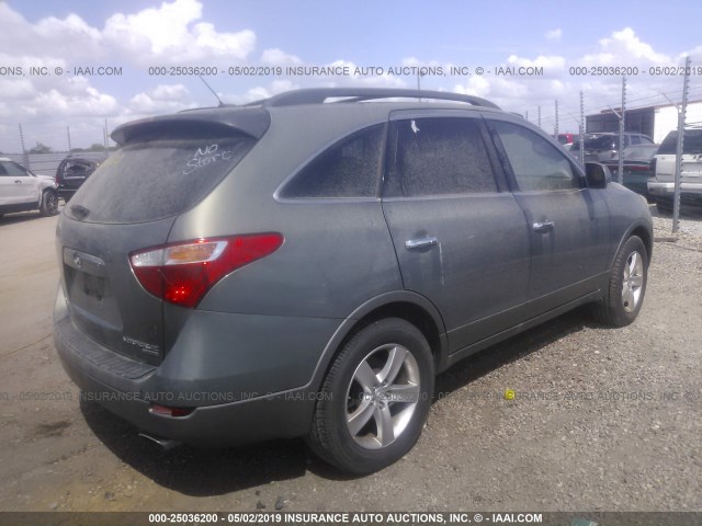 KM8NU13C28U066412 - 2008 HYUNDAI VERACRUZ GLS/SE/LIMITED GREEN photo 4