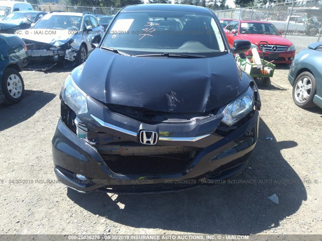 3CZRU6H59GM751128 - 2016 HONDA HR-V EX BLACK photo 6