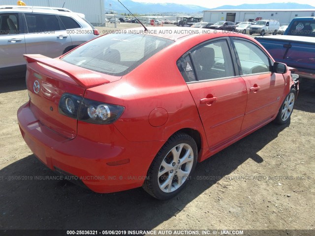 JM1BK323X71628776 - 2007 MAZDA 3 S RED photo 4