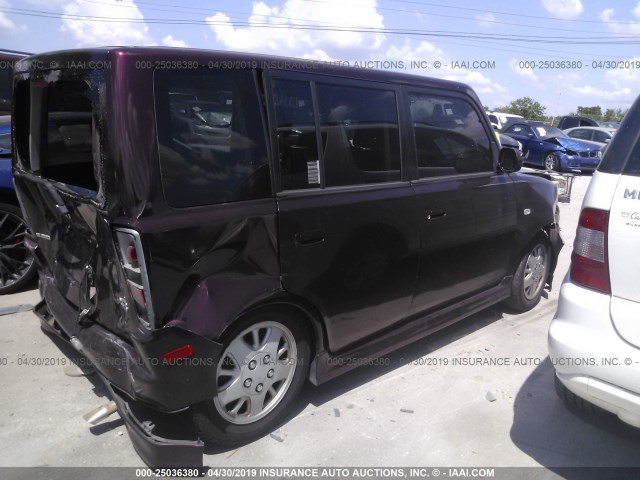 JTLKT324564054515 - 2006 TOYOTA SCION XB 勃艮第红 照片 4