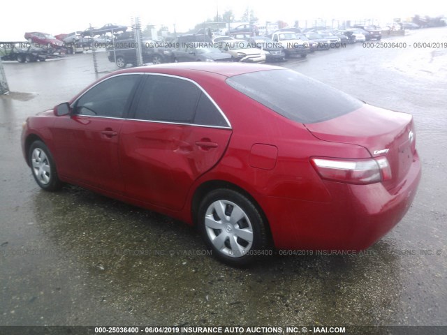 4T1BE46K09U332158 - 2009 TOYOTA CAMRY SE/LE/XLE RED photo 3