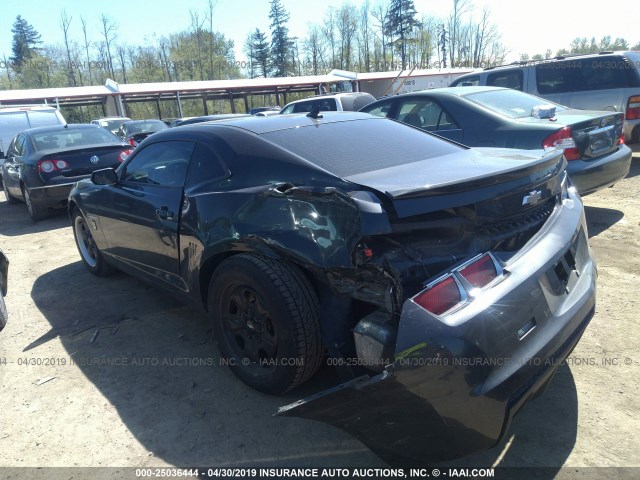 2G1FA1E3XD9108517 - 2013 CHEVROLET CAMARO LS BLACK photo 3