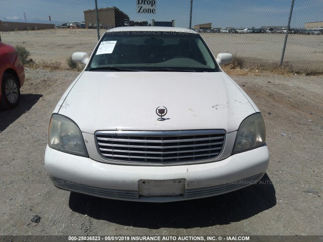 1G6KD54Y04U205393 - 2004 CADILLAC DEVILLE WHITE photo 6