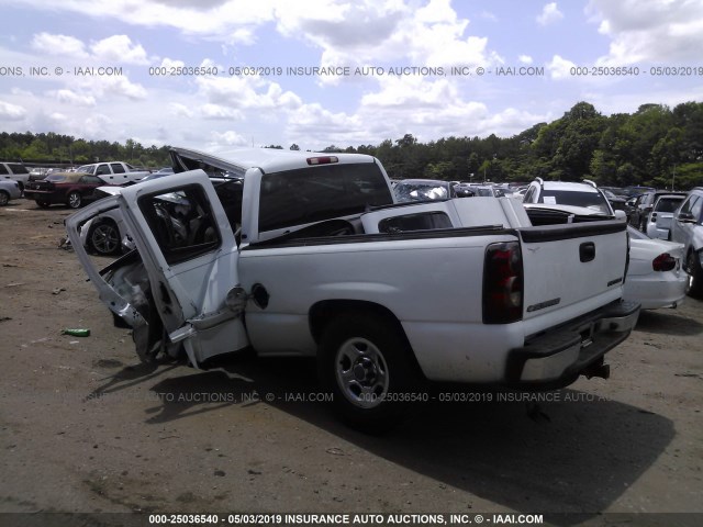 2GCEC19V031252261 - 2003 CHEVROLET SILVERADO C1500 WHITE photo 3