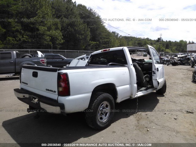 2GCEC19V031252261 - 2003 CHEVROLET SILVERADO C1500 WHITE photo 4