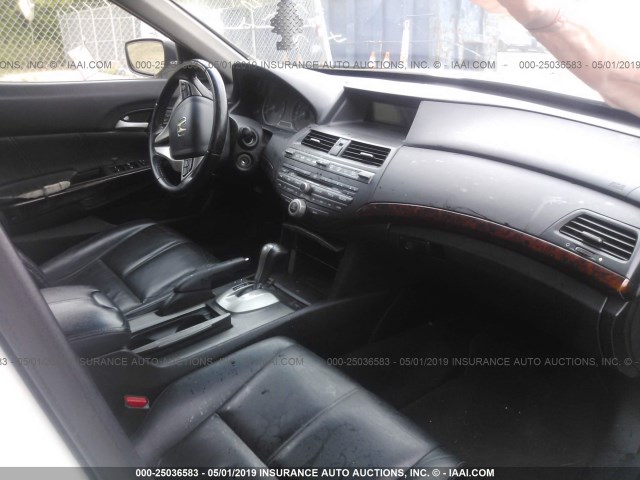 5J6TF2H58AL007604 - 2010 HONDA ACCORD CROSSTOUR EXL WHITE photo 5