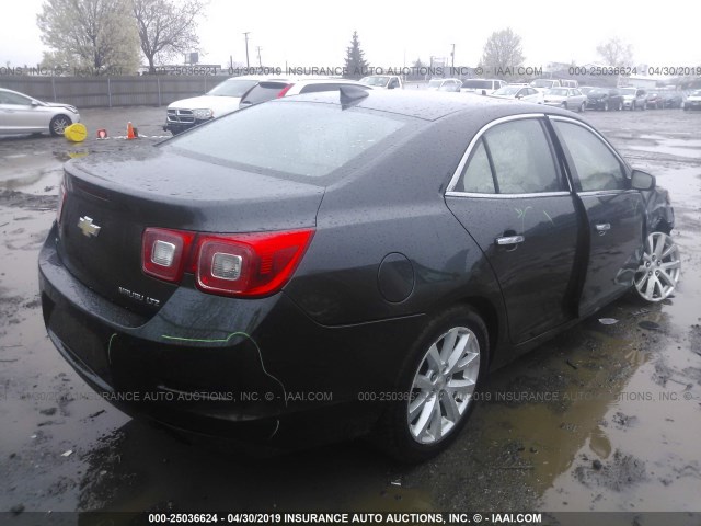 1G11F5SL2FF124437 - 2015 CHEVROLET MALIBU LTZ GRAY photo 4