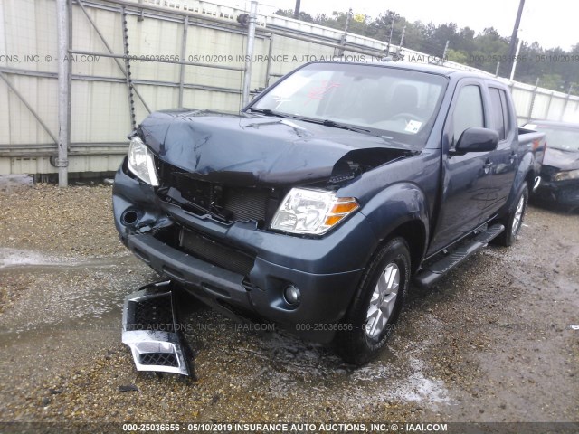 1N6AD0ER7EN764242 - 2014 NISSAN FRONTIER S/SV/SL/PRO-4X BLUE photo 2