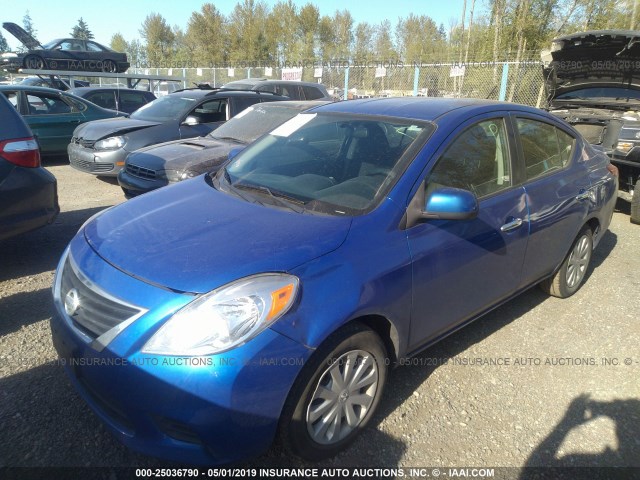 3N1CN7AP5DL830357 - 2013 NISSAN VERSA S/S PLUS/SV/SL BLUE photo 2