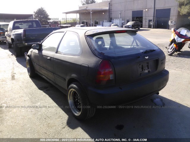 2HGEJ6448TH109794 - 1996 HONDA CIVIC DX BLACK photo 3