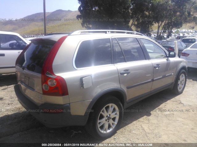 YV1CZ91H741092679 - 2004 VOLVO XC90 T6 Champagne photo 4