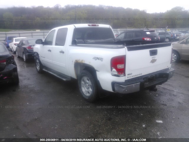 3GCEK233X9G171574 - 2009 CHEVROLET SILVERADO K1500 LT WHITE photo 3