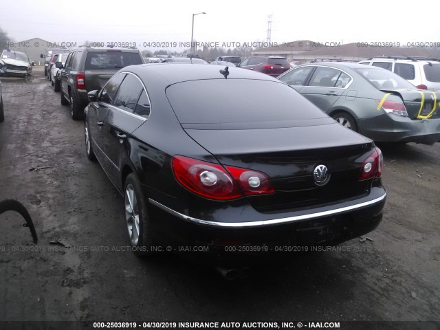 WVWHL73CX9E550427 - 2009 VOLKSWAGEN CC LUXURY BLACK photo 3