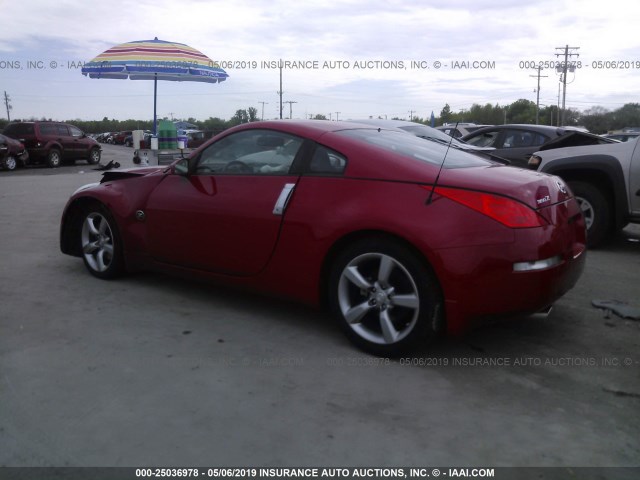 JN1AZ34D76M304102 - 2006 NISSAN 350Z COUPE RED photo 3