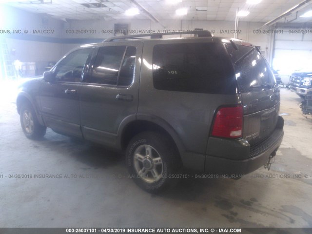 1FMZU73E72UC26474 - 2002 FORD EXPLORER XLT GREEN photo 3