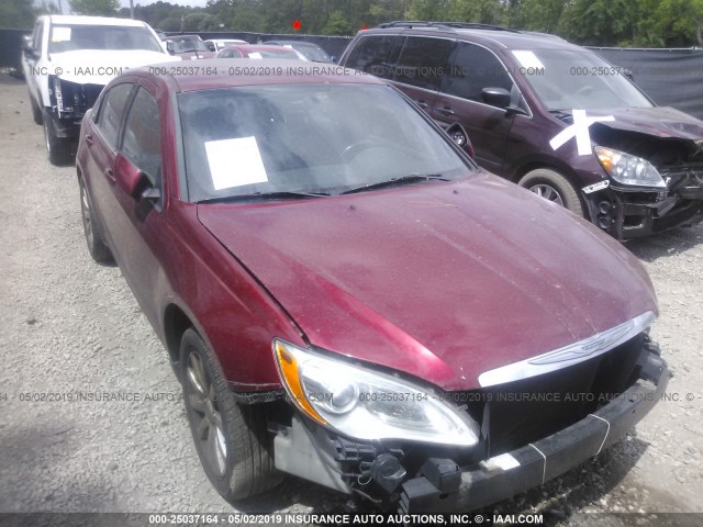 1C3CCBBB6DN513698 - 2013 CHRYSLER 200 TOURING RED photo 1