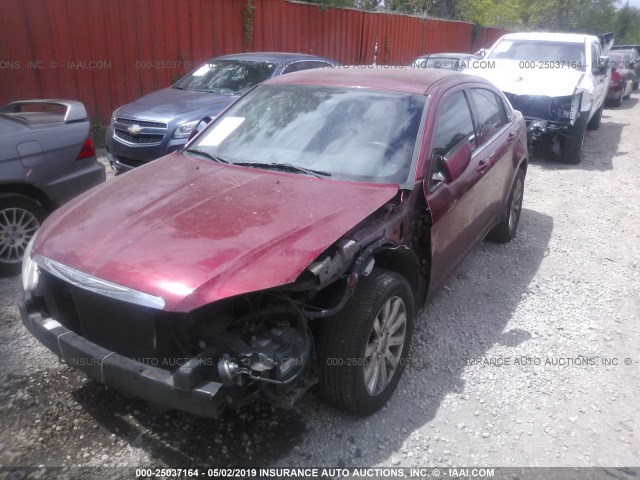 1C3CCBBB6DN513698 - 2013 CHRYSLER 200 TOURING RED photo 2