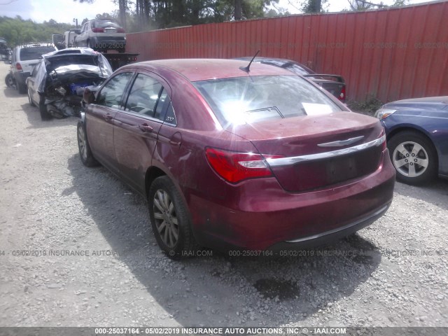 1C3CCBBB6DN513698 - 2013 CHRYSLER 200 TOURING RED photo 3