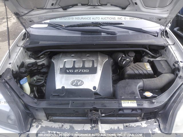 KM8JN12D76U295302 - 2006 HYUNDAI TUCSON GLS/LIMITED 银色 照片 10