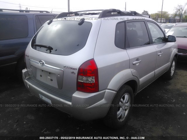 KM8JN12D76U295302 - 2006 HYUNDAI TUCSON GLS/LIMITED SILVER photo 4