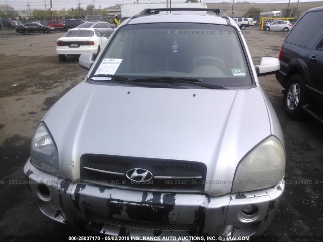 KM8JN12D76U295302 - 2006 HYUNDAI TUCSON GLS/LIMITED 银色 照片 6