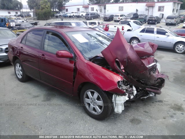 1NXBR32E87Z819314 - 2007 TOYOTA COROLLA CE/LE/S BURGUNDY photo 1