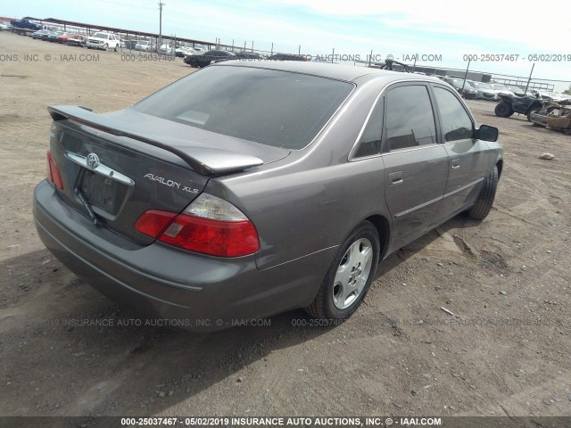 4T1BF28B83U271728 - 2003 TOYOTA AVALON XL/XLS GRAY photo 4