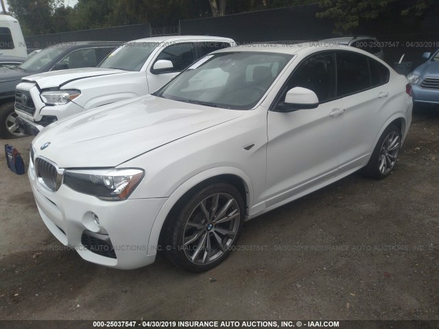 5UXXW7C54J0W65318 - 2018 BMW X4 XDRIVEM40I WHITE photo 2