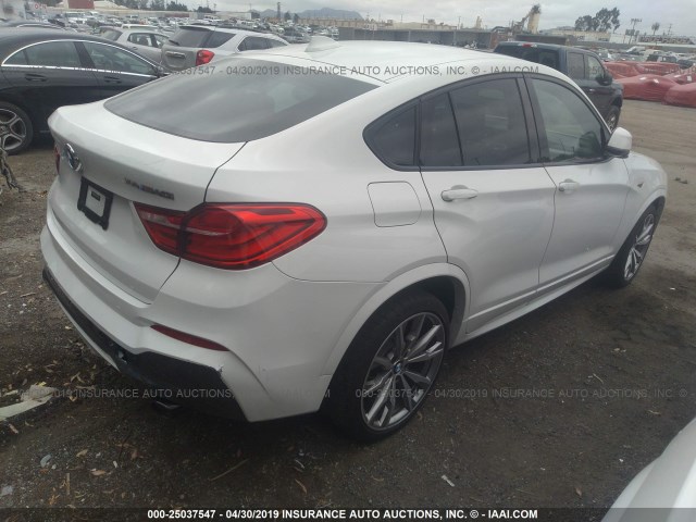 5UXXW7C54J0W65318 - 2018 BMW X4 XDRIVEM40I WHITE photo 4