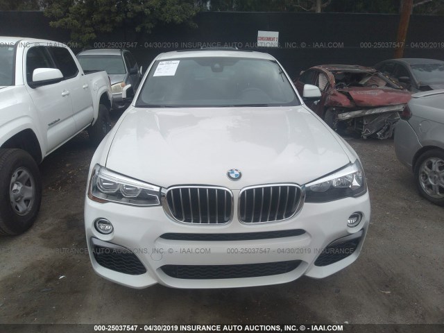 5UXXW7C54J0W65318 - 2018 BMW X4 XDRIVEM40I WHITE photo 6