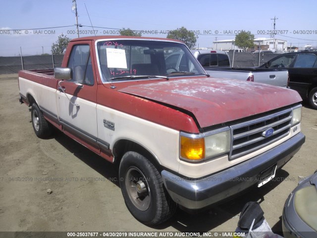 1FTDF15H4MKA51855 - 1991 FORD F150 RED photo 1