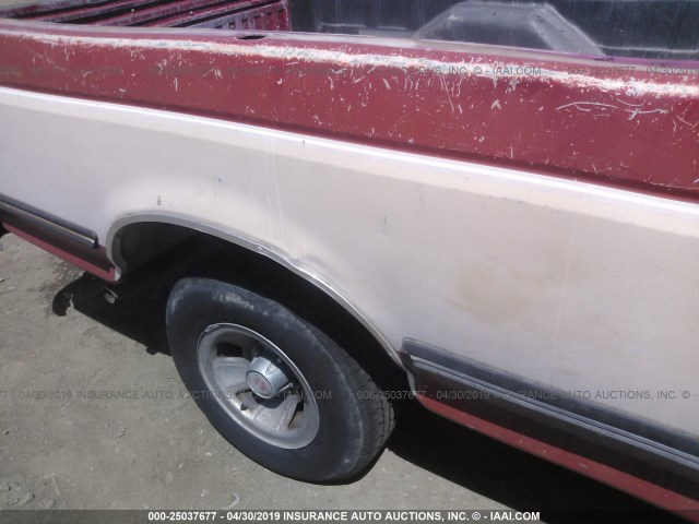 1FTDF15H4MKA51855 - 1991 FORD F150 RED photo 6