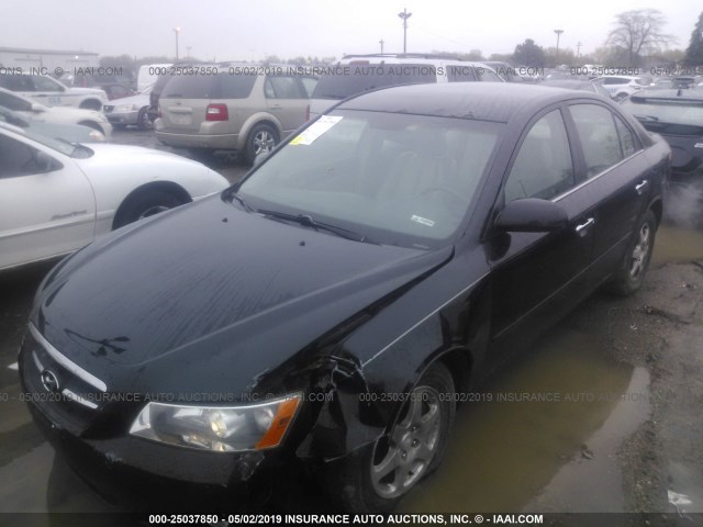 5NPEU46F37H225359 - 2007 HYUNDAI SONATA SE/LIMITED BLACK photo 2