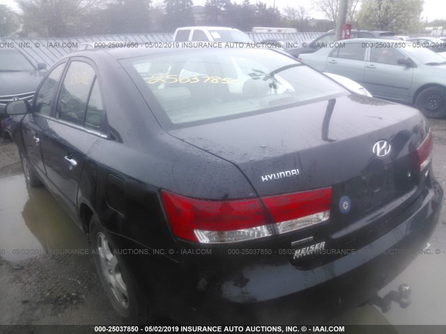 5NPEU46F37H225359 - 2007 HYUNDAI SONATA SE/LIMITED BLACK photo 3