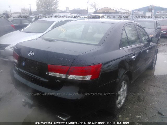 5NPEU46F37H225359 - 2007 HYUNDAI SONATA SE/LIMITED BLACK photo 4