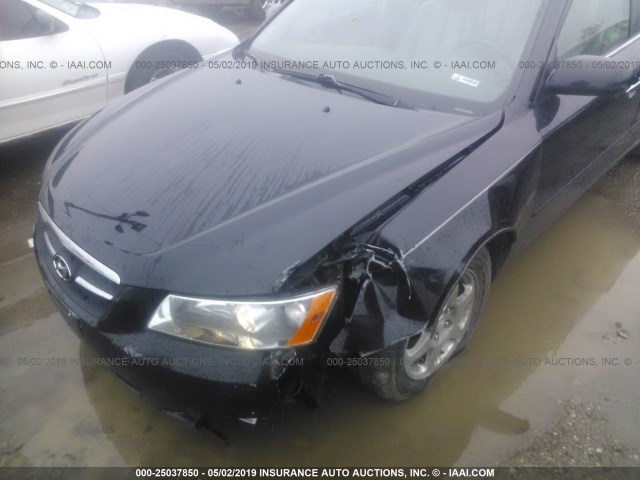 5NPEU46F37H225359 - 2007 HYUNDAI SONATA SE/LIMITED BLACK photo 6