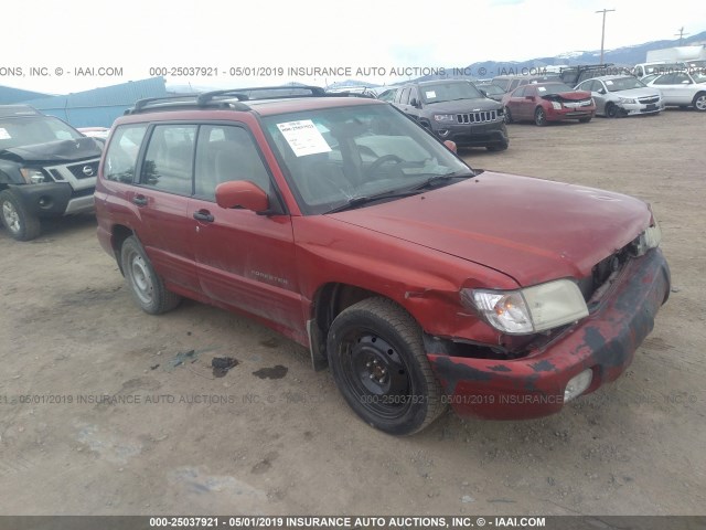 JF1SF65671H711002 - 2001 SUBARU FORESTER S RED photo 1