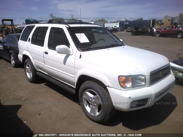 JN8DR09Y51W594362 - 2001 NISSAN PATHFINDER LE/SE/XE WHITE photo 1