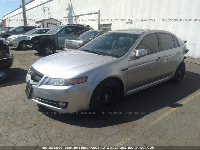 19UUA66288A009126 - 2008 ACURA TL SILVER photo 2