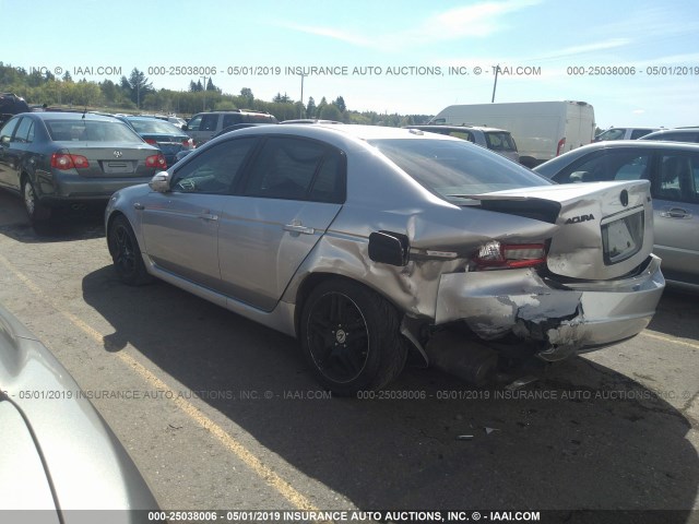 19UUA66288A009126 - 2008 ACURA TL SILVER photo 3