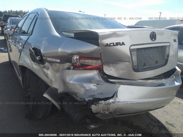 19UUA66288A009126 - 2008 ACURA TL SILVER photo 6