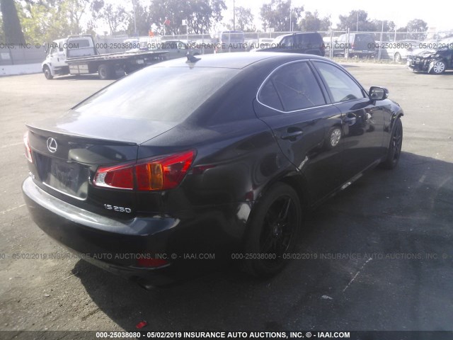 JTHBK262092090077 - 2009 LEXUS IS 250 BLACK photo 4