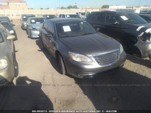 1C3CCBAB4CN316979 - 2012 CHRYSLER 200 LX GRAY photo 1