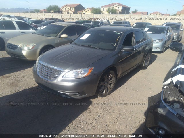 1C3CCBAB4CN316979 - 2012 CHRYSLER 200 LX GRAY photo 2