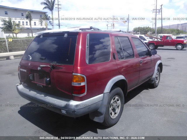 JN8AR05Y7VW152956 - 1997 NISSAN PATHFINDER LE/SE/XE RED photo 4