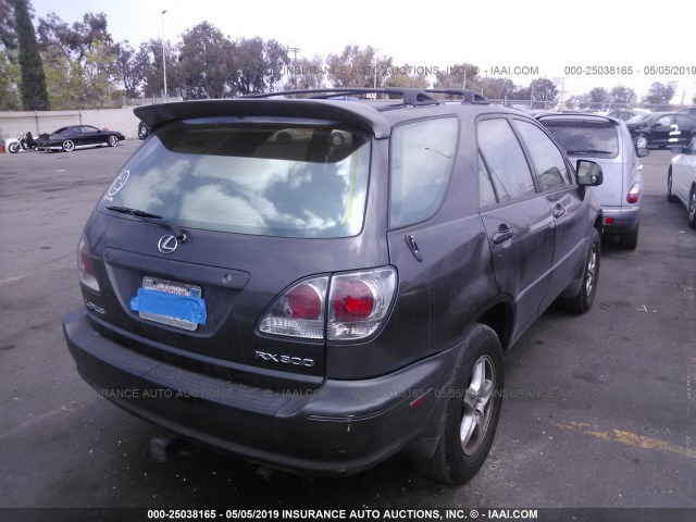 JTJHF10U520278404 - 2002 LEXUS RX 300 GRAY photo 4